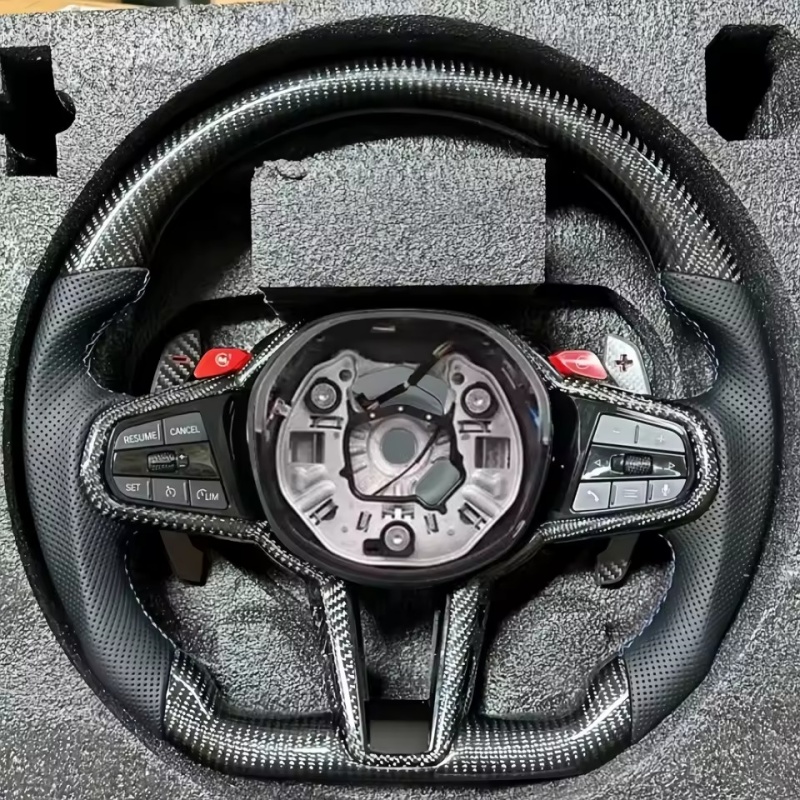 Tech Car Accessories - Volante de coche de fibra de