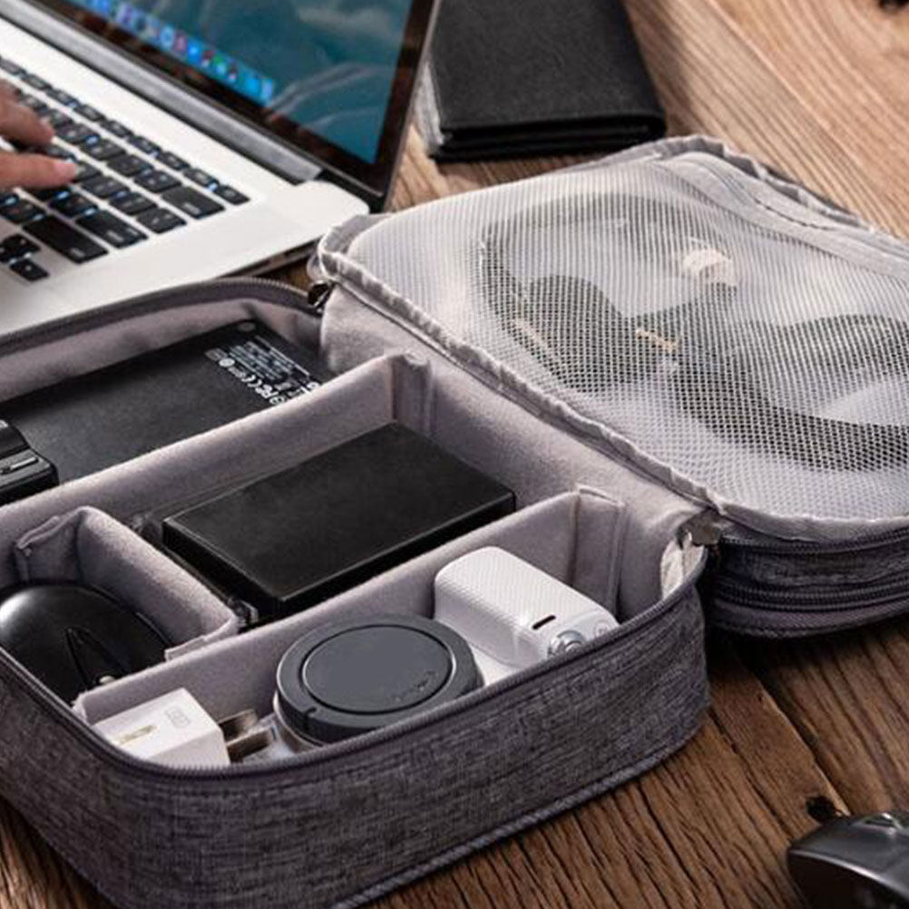 Tech Accessories Travel Organizer Pouch - Organizador de bolsas de embalaje digital,