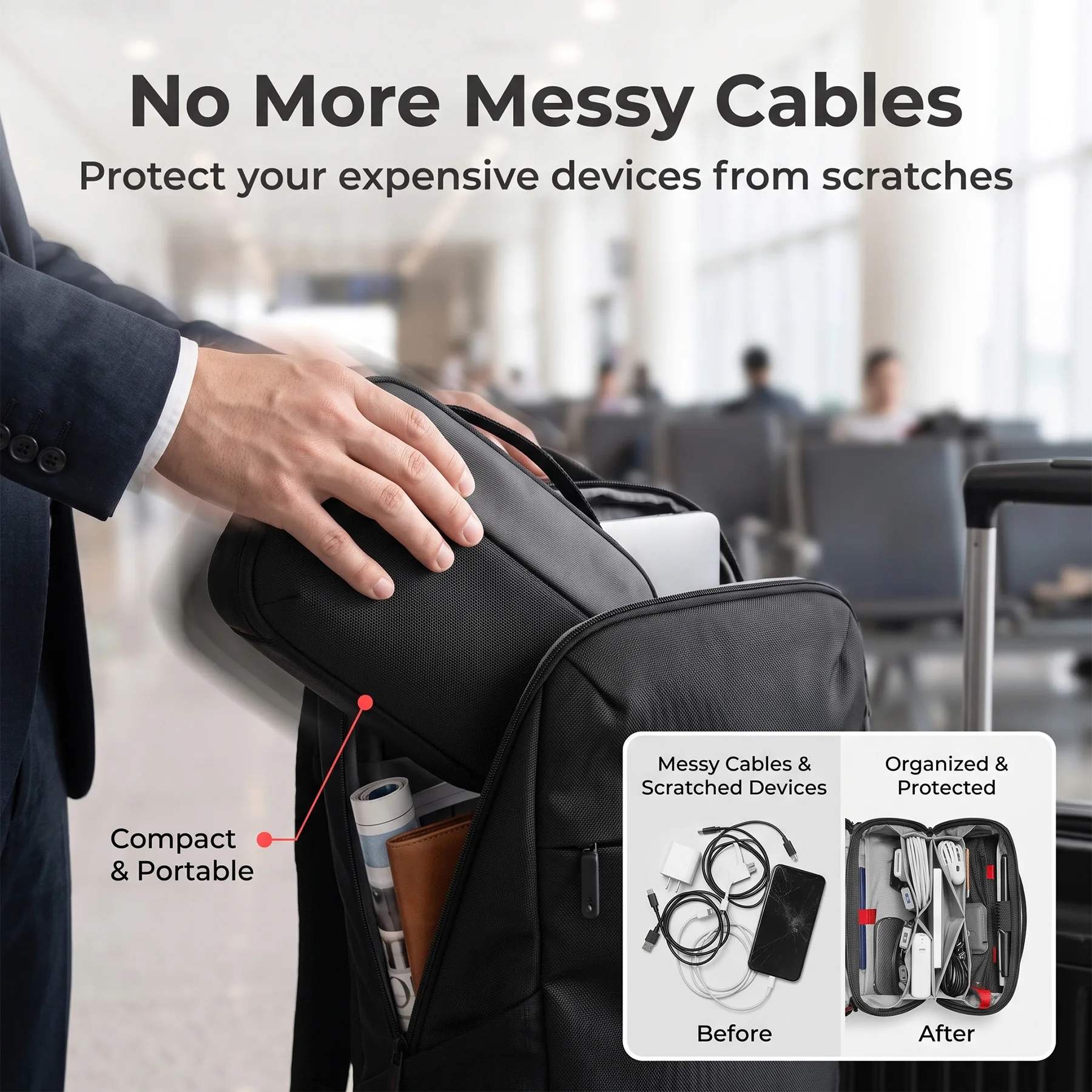 Estuche Organizador de Accesor - Tech Accessories Storage reseña y precio